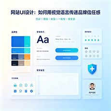 临沂建站-网站UI设计：如何用视觉语言传递品牌信任感